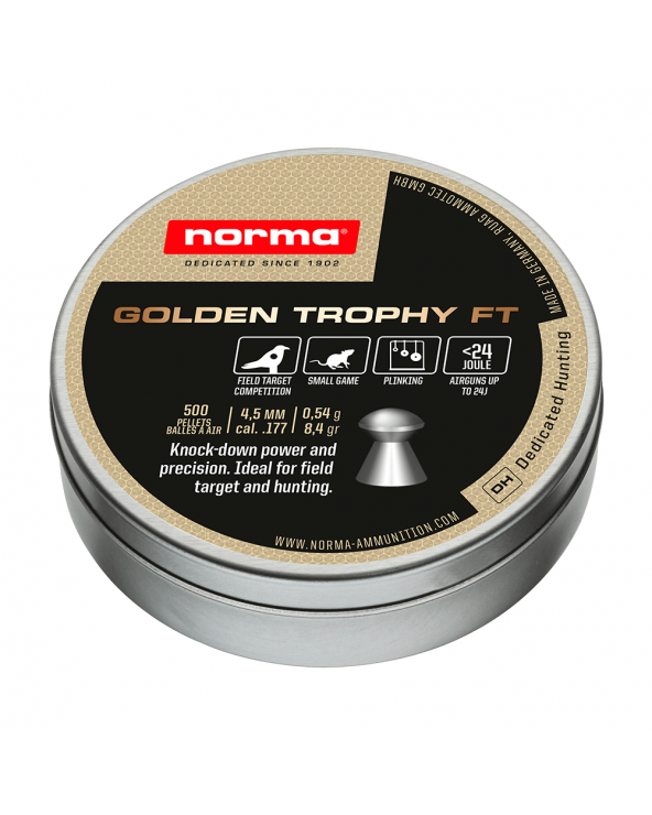 PERDIGONES AIRE COMPRIMIDO NORMA GOLDEN TROPHY FT